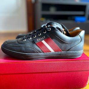 Bally Oriano Men's 6240312 Black Leather Sneaker size 10